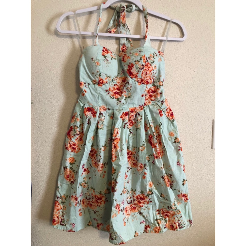 Halter Floral Dress